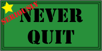 Writing a lot after wanting to quit.